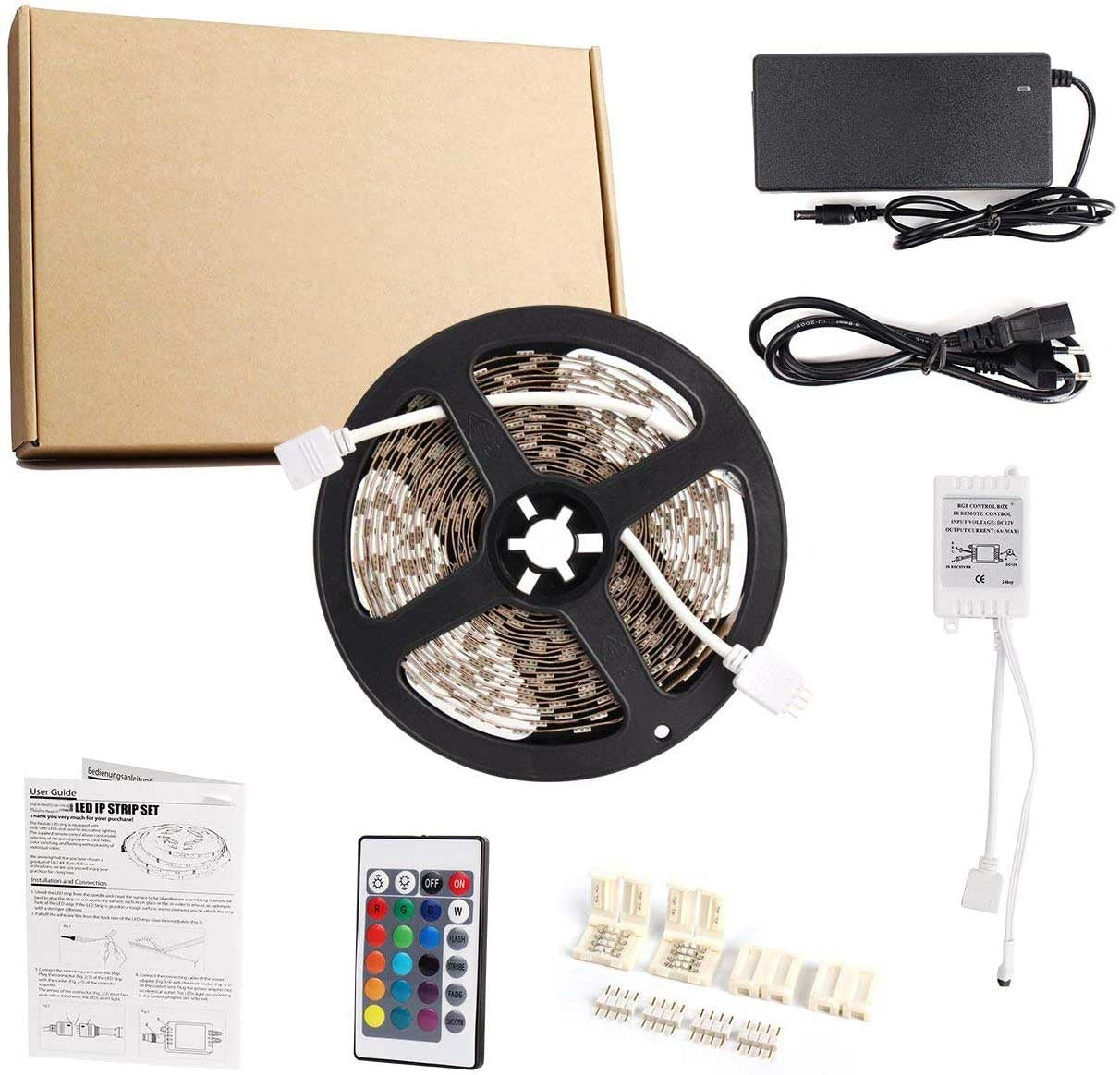 5 meter led strip - RGB - Complete set - inkortbaar 5 meter led strip - RGB - Complete set - inkortbaar